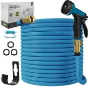 Expandable Garden Hose 50/100ft, Thickened Leakproof Water Hose with 10 Function