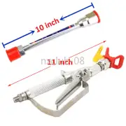 New 3600PSI Airless Paint Spray Inline gun W/ 517 Tip and 10 inch Extension Rod