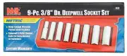 Mit 9pc Metric Socket Set Deep Well 6pt with Plastic Storage Case