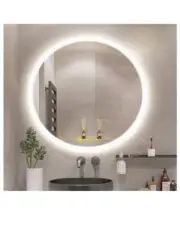 Okiss 24 Inch Bathroom Led Round Mirror Wall Mount Circle Mirror￼ Dimming 3 Step