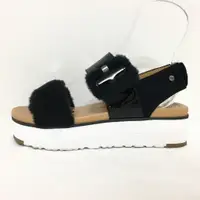 在飛比找蝦皮購物優惠-二手 UGG 涼鞋 Fluff Chella 黑色 Bran