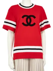 Red CC Striped Top