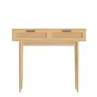 Rattan Console Table Drawer Storage Hallway