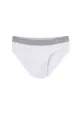 White Combed Cotton Compact Straight Men Briefs