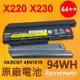 LENOVO X230 94WH 原廠電池 X220 X230 共用款 紅圈 44++ (9.5折)