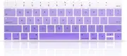 ProElife Premium Keyboard Cover Ultra Thin Keyboard Protector Skin for MacBook Pro with Touch Bar 13-inch 15-inch (Model A2159, A1989, A1990, A1706, A1707) (2019 2018 2017 2016) (Ombre Purple)