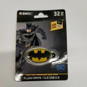 Batman 32GB Flash Drive Keychain Emtec DC Comics