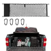 For 22-25 Ford Maverick Envelope Style Truck Bed Mesh Cargo Net With 4 Carabiner