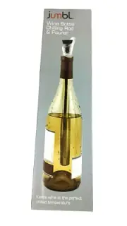 Jumbl Wine Bottle Chilling Rod and Pourer Stainless Steel