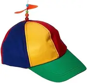 3X Propeller Rainbow Cap Helicopter Hat Clown Cap