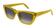 Saint Laurent SL 276 MICA 062 Men's Sunglasses Yellow Size 55
