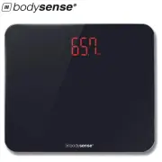 Propert BodySense 200Kg Wide Platform Black Digital Bathroom Scale Electronic Weight