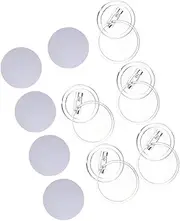 GLSTOY 5 Sets Transparent Badge Empty Badges Pin Buttons DIY Badge Crafts Button Pin Maker Photo Buttons Unfinished Badges Button Badge Parts Button Badges Badge for Making Acrylic