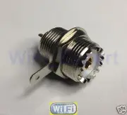 1 x UHF Female Jack SO239 Nut Bulkhead Deck Clip Solder Cup RF Connector USA