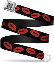 [Buckle-Down] Seatbelt Buckle Belt, Kisses