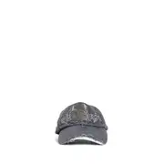 [JORDANLUCA] Distressed denim baseball cap Grey