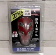 NEW 2 Pack SafeTGard Compression Short w Cage Cup Youth Regular