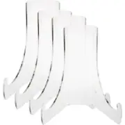 4Pcs Small Display Easel Plate Display Holder Decorative Plate Stand