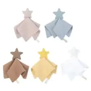 Baby Appease Towel Comforting Towel Knitted Star Decor Cloth Sleep Soothing Bib