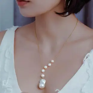 【Olivia Yao Jewellery】14K金巴洛克珍珠Y字鍊(Oli Collection)