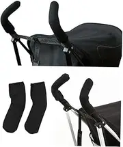 Toyvian Travel Stroller Grip Cover Stretchable Handle Covers for Carriages Umbrella Stroller Grip Easy to Use Hook Loop