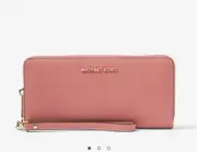 NWT Michael Michael Kors Leather Wristlet Wallet $178
