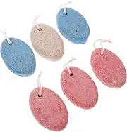 Ergonomic Foot Care Tool Pumice Stone 6pcs for Women Girls Men Feet Massage Scraping