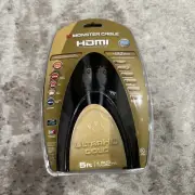 NEW Monster UltraHD Gold Advanced High-Speed HDMI Cable with Ethernet 1.52m 5ft