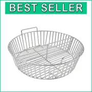 Versatile Round Stainless Steel Ash Basket for Big Green Egg and Similar Grills