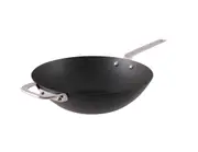 Black Iron Carbon Steel Wok - 30cm