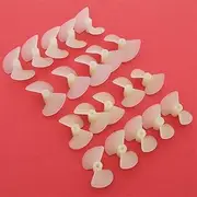 ZIVAYE Left Hand Right Hand 26mm 22mm Propeller 2-Blades Nylon Props 2mm Shaft DIY RC Toy Boat Marine Submarine Boat Engine Propeller(10pairs 22mm Prop)