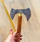 36" Antique Axe Head Handle Nautical Wooden Walking Stick Cane Vintage Gift