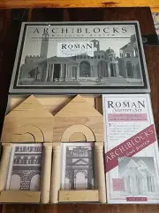 ArchiBlocks Building System; ROMAN Starter Set; Handcarved Made in Vermont NEW