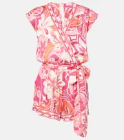 [Poupette St Barth] Poupette St Barth Anaik floral romper AU 6 pink