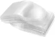 DOITOOL 50pcs Clear PVC Coin Sleeves Individual Coin Holders for Collectors for Display Storage Organization Jewelry Badges
