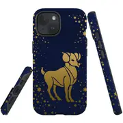 For iPhone 15 Plus Case, Shielding Cover, Aries Drawing