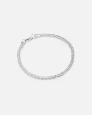 [SAINT MORTA] Saint Morta Snake Chain Bracelet White Gold - Size 7 7 White Gold