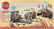 Airfix 1:76 Scale 25PDR Field Gun and Quad Model Kit
