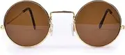 Bristol Novelty BA128 John Lennon Sunglass, Unisex-Adult, Gold, One Size