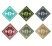Skull Cowboy Bandana Dead/Alive English & Spanish 22"x22" 100% Cotton 6 Colors