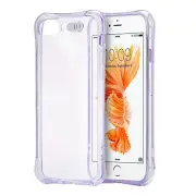GSA Invisible Bumper Case For iPhone 8+, 7+, 6+ & 6S+ Clear Purple