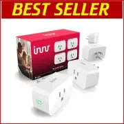 Voice-Controlled Zigbee Smart Plug 4-Pack for Energy Savings & Home Automation