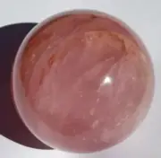 Rose Quartz Sphere Pink Quartz CRYSTAL BALL Reiki Madagascar 3 in 77mm 680g