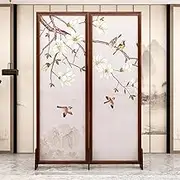 2/3/4 Panel Room Divider Screen, Double Faced Blackout Room Divider Folding, Privacy Screens Floor-Standing, Freestanding Wall Divider for Room Separation(2 Pack)
