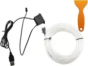 EL Cold Light Car Ambient Light Strip Car Ambient Light Can be Cut No Need to Glue Suitable for Center Console/Door/Gear Shift Panel Low