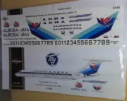 REVARO 1/144 RUSSIAN AIRLINES TUPOLEV TU-134 DECAL, SEVERAL SCHEMES, NICE!