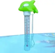 Swimming Pool Tester, Cartoon Water Temperature Tester for Swimming Pool, Shatter Resistant Bathtub Accessories with String Animal Ponds Equipments for Kids Baby Adults