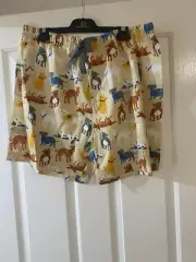 Peter Alexander Mens Pyjama Shorts XXL Dogs