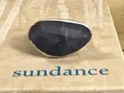 NWT Sundance Catalog Silver “Sapphire Pebble Ring” Size 8 $260