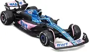 [Bburago] Formula 1 Alpine 2023 by Charles Ocon with Helmet - Vehicle Reproduction at 1/43 - Racing Collection - Toy for Children to Collect from 3 Years - 38073O